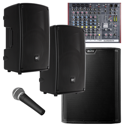 hyra högtalare ljud paket 4 2200W